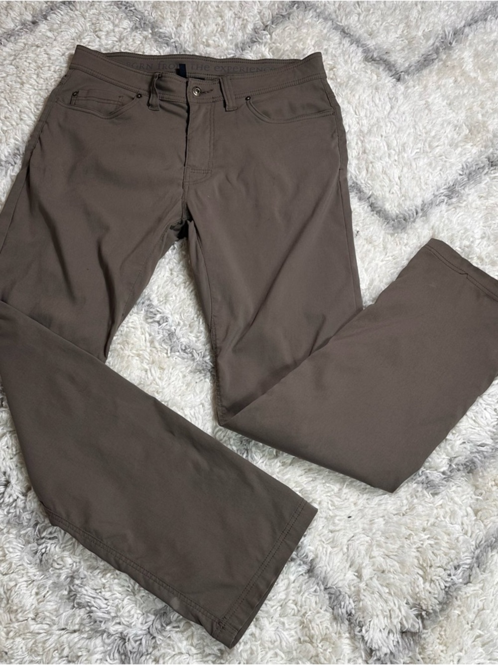 Prana Slim Fit Pants in Light Brown